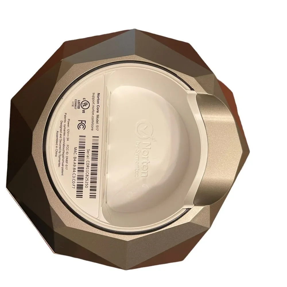 NORTON CORE Secure High Performance WiFi Router Model: 517 Titanium Gold In Box! - Picture 4 of 7